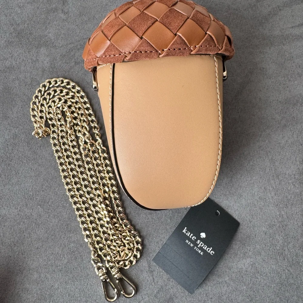 New Kate Spade Take a Hike 3D Acorn Crossbody Bag - Picture 2 of 10